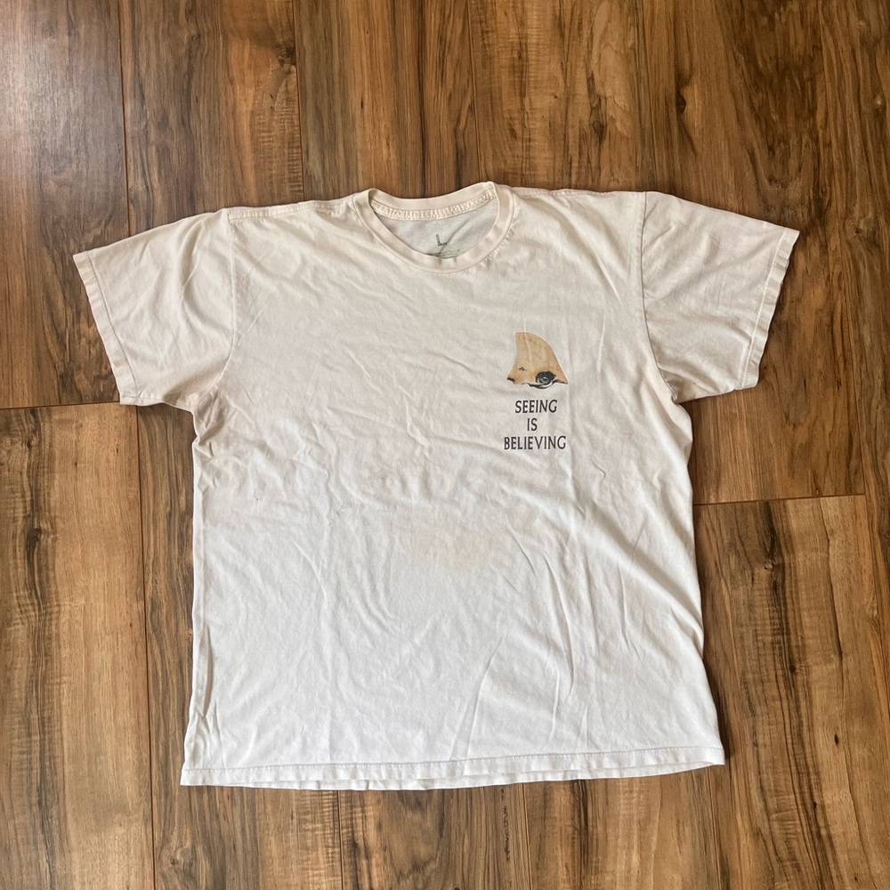 Travis Scott White Crew Neck Tee